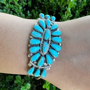 Sterling Silver Turquoise Cuff